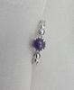 925 Sterling Silver Amethyst Ring, Minimalist Stackable Gemstone Jewelry