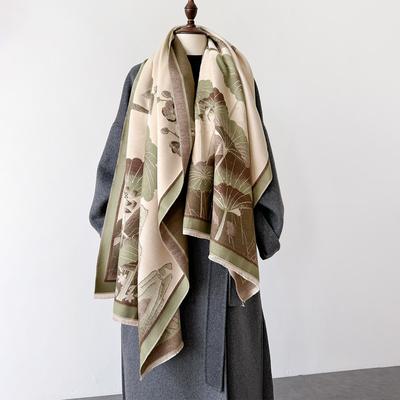 Elegante Scialle Sciarpa Imitazione Cashmere Donna Autunno Inverno Spessa Calda Cappa da Collo Sciarpe Antivento Pashmina Bandana Foulard da Testa