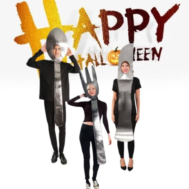 Halloween Cutlery Costume Masquerade Party Stage Show Clothing Fashion Cosplay