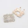 Square Clamp Shoe Clip Bride High Heel Shoe Decorations Shiny Rhinestone Decorative Clips Wedding Charm Buckle for Women