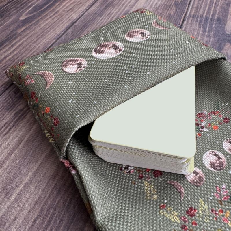 Divination Tools Wrap Pouch with Quick Pull String Card Holder Storage Bag for Travel and Home Use Easy to Carry