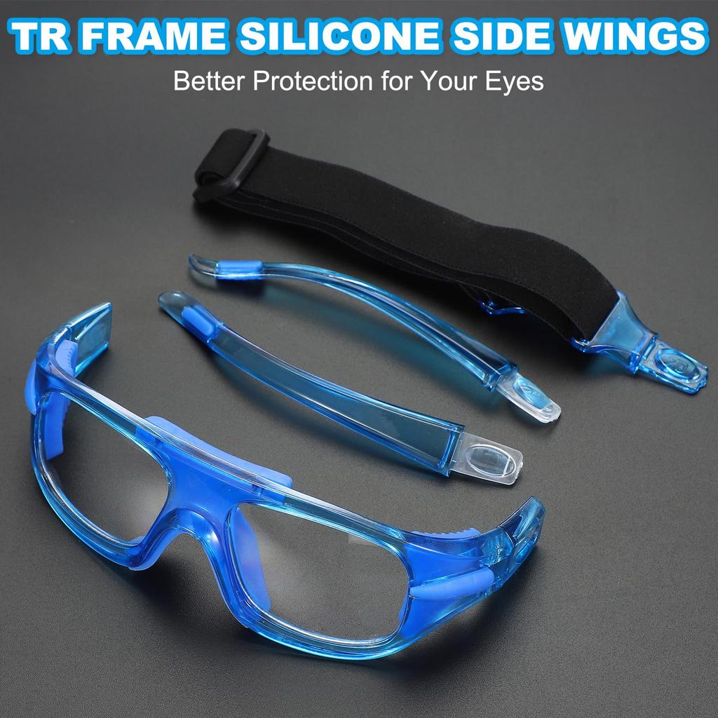 Adjustable Professional Sports Unisex Safety Outdoor Sports Protective Eyewear for Black [PATIKIL] Goggles, Glasses, Basketball, Racquetball,