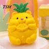 Giant Fruit Sensory Toy Large Pineapple Stress Ball, Slow Rising Squeeze for Anxiety Relief, Strawberry Malleable Ball Banana Grape Corn Carrot