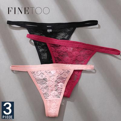 3 ΤΕΜ/Σετ Σέξι εσώρουχα G-string Γυναικεία στρινγκ Εσώρουχα δαντέλα Εσώρουχα με χαμηλή μέση γυναικεία σώβρακο Διχτυωτό διάφανο εσώρουχο