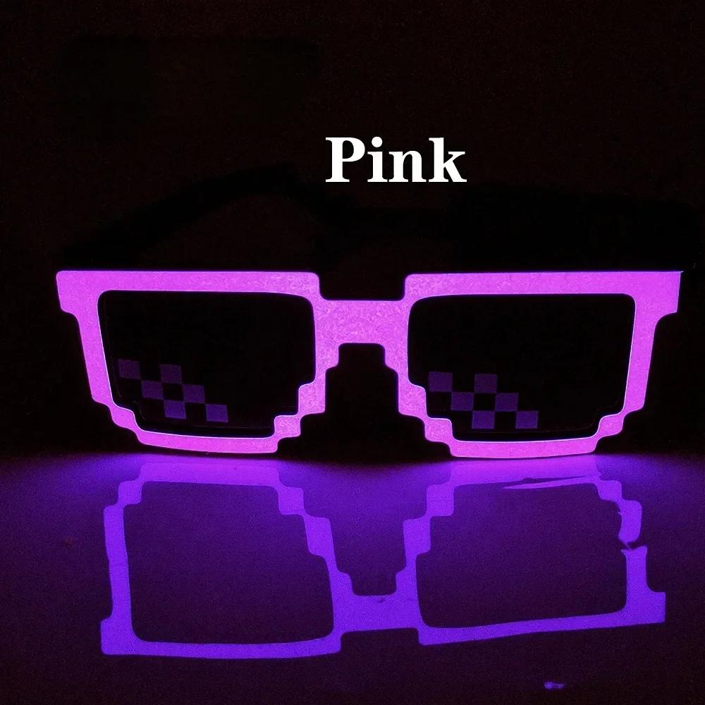 Latest Wireless LED Eyeglasses Luminous Glow Flashing Mosaic Glasses SunEyeglasses UV400 Neon Party Eyeglasses Party Festival Supplies