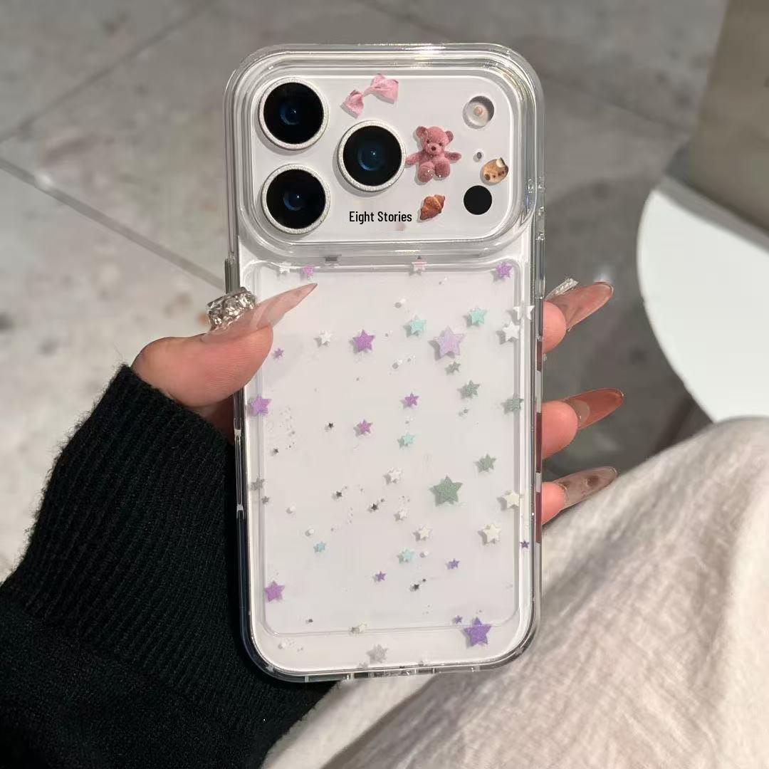 

Colorful Stars Transparent Soft Case for Apple iPhone 12-17 Pro Max iPhone 13