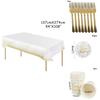 Stylish Gold Polka Dot Stamping Happy Birthday Party Decor Supplies Disposable Tableware Essentials