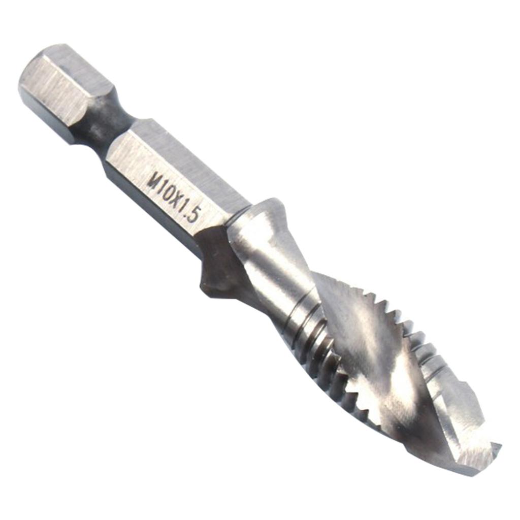 M8 HSS 1/4" Hex Shank Drill & Tap Taper Drill Bits Power Tool Part