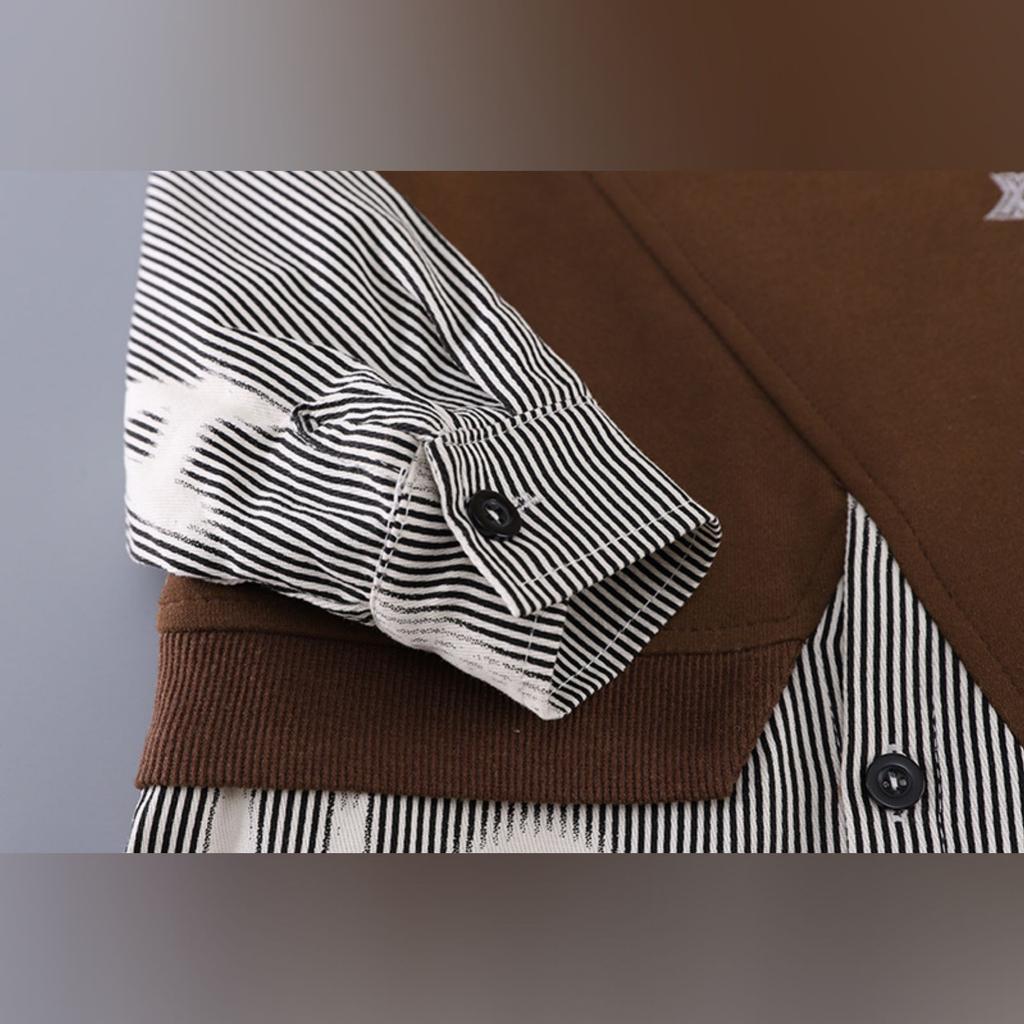 Kids Casual Long-Sleeve Set, Comfortable Daily Wear Outfits