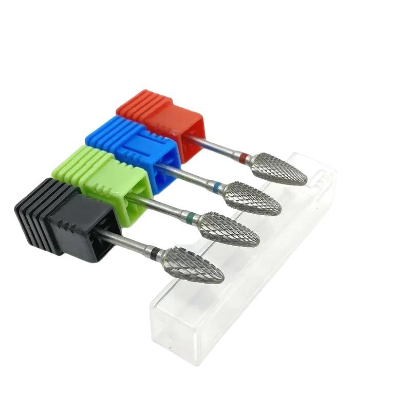 5Pcs Tungsten Carbide Burs Ø6 X 2.35Mm 3/32 Inch Shank Rotary Tool Burr For Dental Nail Drill Bits