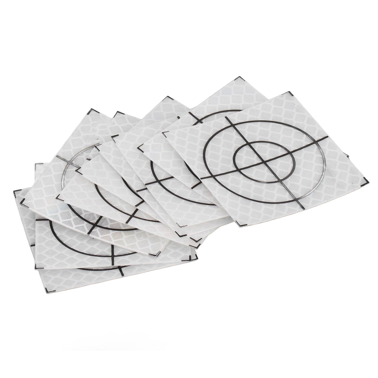 

50 шт. самоклеящаяся светоотражающая наклейка-мишень для тахеометра 5x5 см