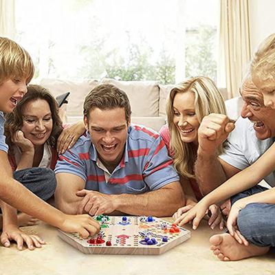 Double-sided Flying Chess Game with Marble Dice 45753 Players Interactive Flying