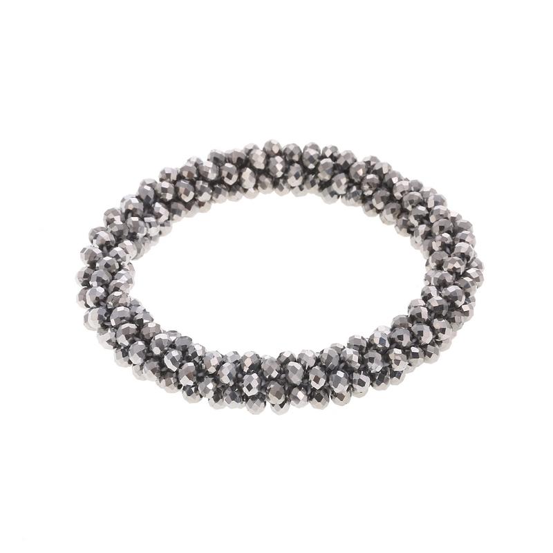 Boho Elastic Bracelets & Bangles For Women Vintage Stretch Bohemian Femme Crystal Glass Beads Bracelets Party Jewelry Gift