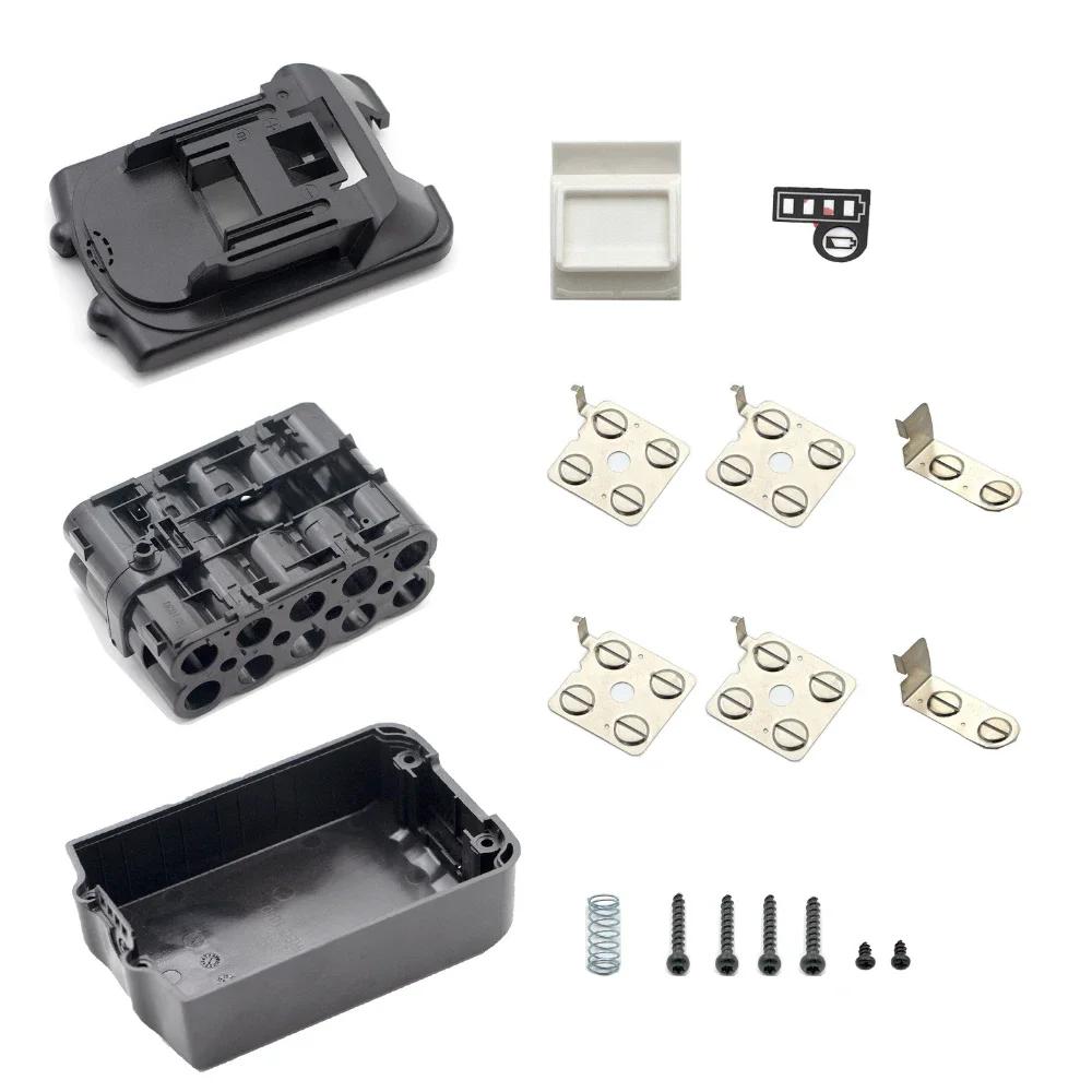 Li-ion Battery Case Charging Protection Circuit Board PCB LED Indicator Label Box For Makita 18V BL1850 BL1830 Li-ion Battery