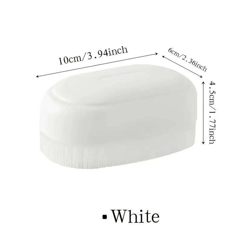 1pc White Plastic Laundry Brush: Soft Bristles for Clothes and Shoes Cleaning - Suitable for Home and Commercial Use