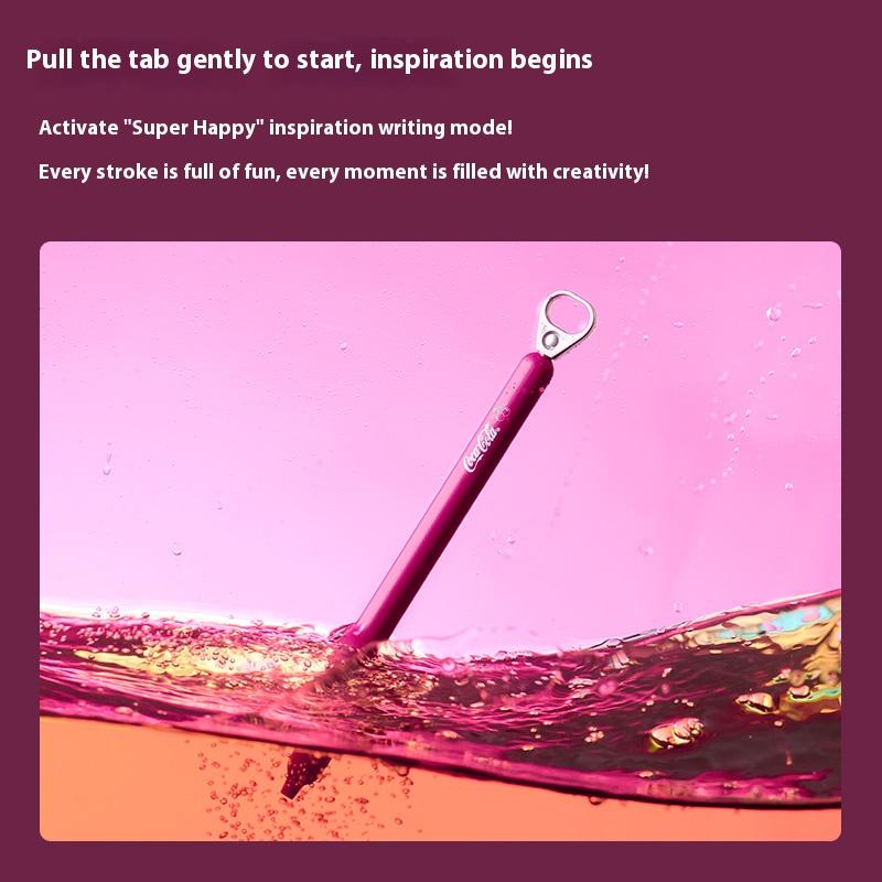 KACO Creative Cherry Pull-Tab Gel Ink Pens 800M Smooth Writing Press Pen Exam Office School Supplies Gift Innovative Stationery