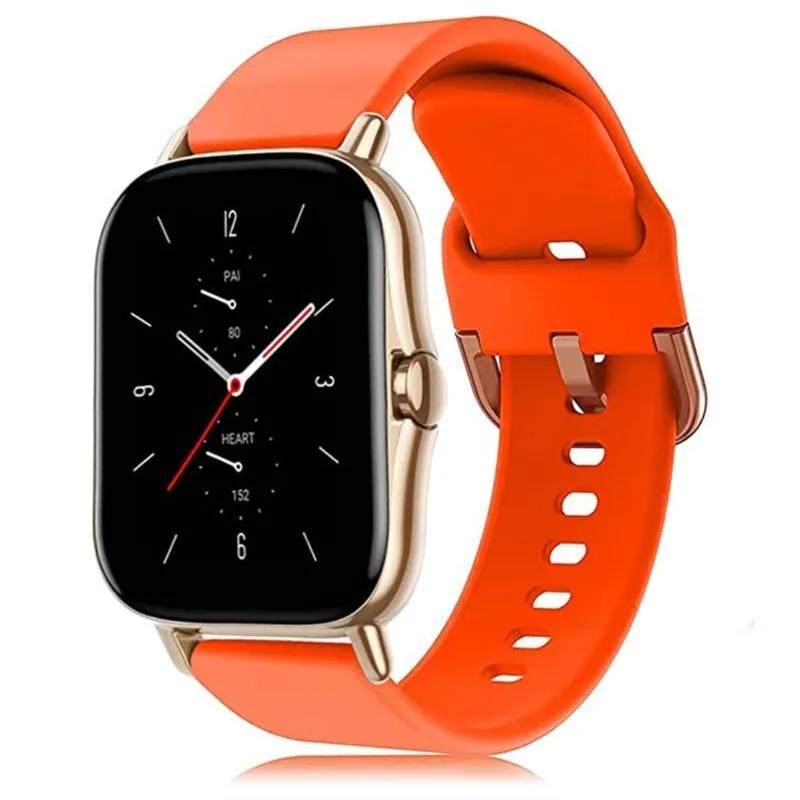 Cinturino da 20mm/22mm Per Amazfit GTS/2/2e/3/4 GTS2 Mini/GTR 4/3/Pro/47mm/GTR2/2e/stratos 2/3 Braccialetto in Silicone Cinturino per Orologio Amazfit bip 3