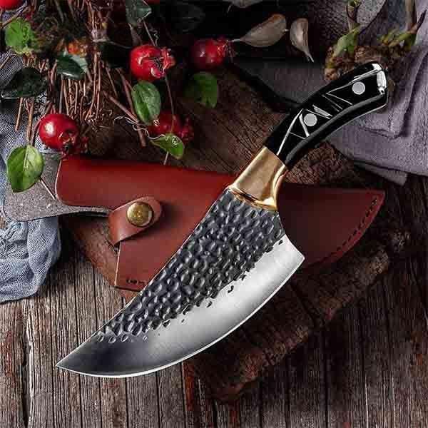 6 Inch High Carbon Manganese Steel Boning Knife Handmade Kitchen Knives Fishing Knife Meat Cleaver Cutter Tool
