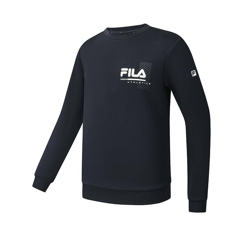 

FILA Fitness Simple Fashion Casual Sports Versatile Comfortable Knitted Crewneck Sweatshirt Men sweatshirt A51M541205FNV XL