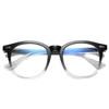 Retro round Frame Plain glasses Blue plating film Glasses Ultralight Men Women Fashion Blue Light Blocking Glasses Eyewear
