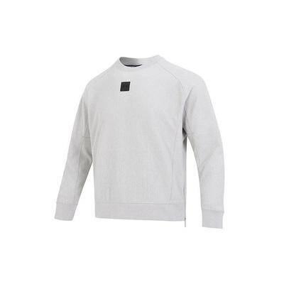 Solid Color Sport Casual Crew Neck Sweatshirt Men Tops Grey 1373877-558