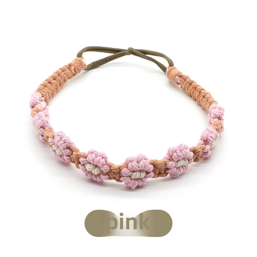 

Аксессуар для волос «Ромашка» ручной работы: Эластичная корейская повязка на голову с цветочным узором для женщин