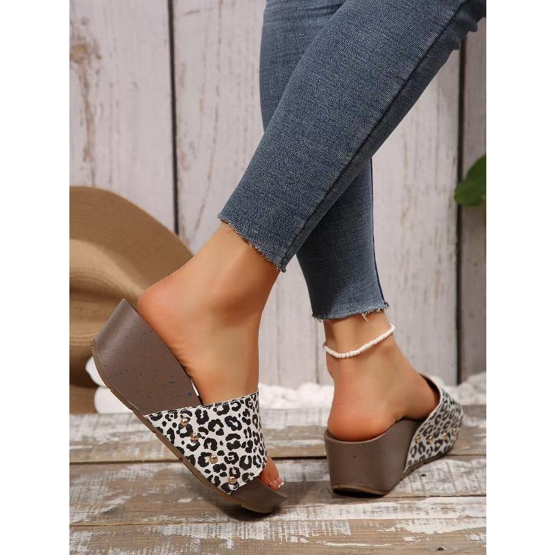 Damskie minimalistyczne sandały na platformie z rzymskim blokowym obcasem