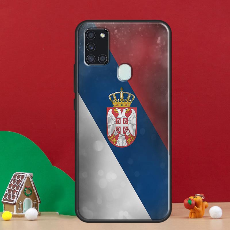 Flag of Serbia Serbian Cover For Samsung Galaxy A54 A34 A14 A32 A12 A22 A52 A72 A13 A33 A53 A50 A52S A51 A71 Back Case