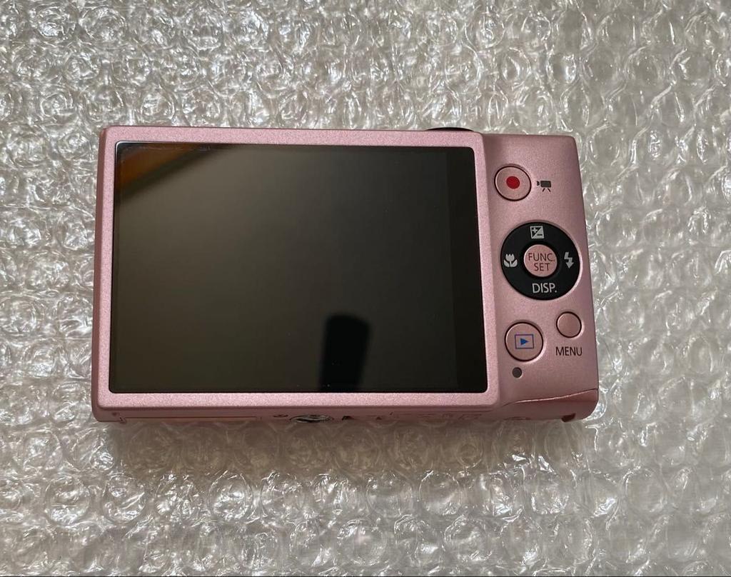 Canon IXY 220F Pink Digital Camera 16.1MP 5x Zoom Tested Battery Charger JAPAN