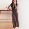 Women's Cashmere Dress Qinghe Cashmere 30% Cashmere 70% Wool Autumn and Winter Cashmere Skirt Soft and Warm