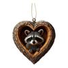 Classic Christmas Ornament Holiday Tree Decoration Heart-shaped Christmas Ornament 2d Acrylic Woodland Creature Pendant for Xmas