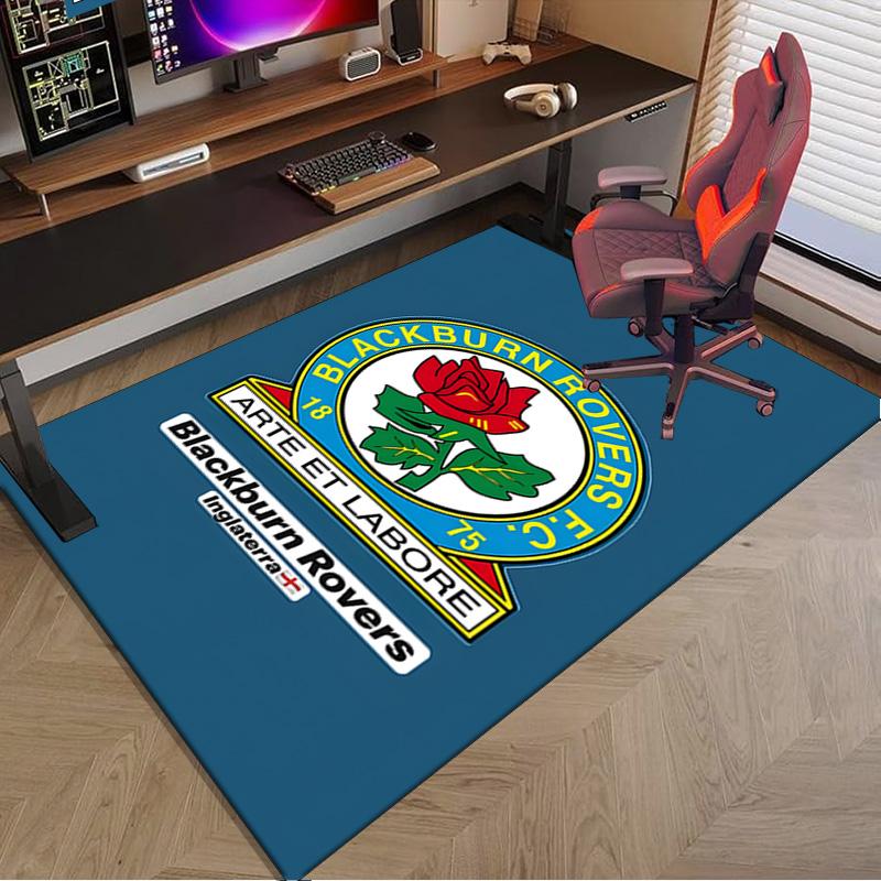Blackburn Rovers Area Rug for Office, Chair Rug, Decorative Carpet Livingroom Mat, Large Size Fan gifts Christmas gifts