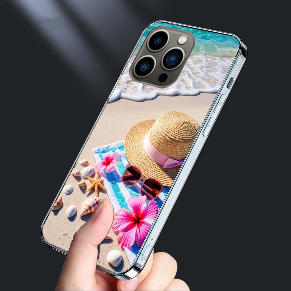 

Летнее настроение Море, Пляж, Песок Чехол для телефона Для Iphone 16E 15 Pro 14 Plus 17E 16 17 Pro Max Air 11 12 13 Mini Ударопрочный Capa Cut iPhone 14 Pro