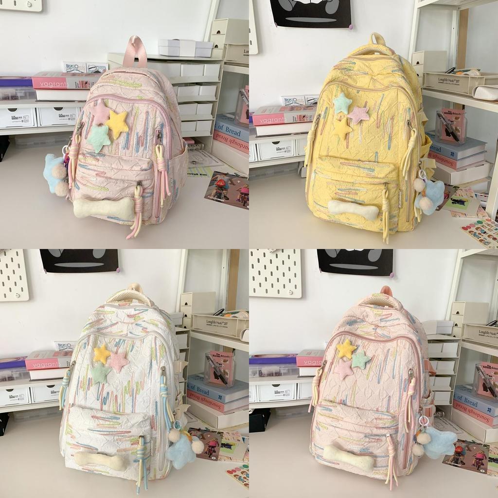 Girl Backpack School Bag With Nylon Material For Middle School Students