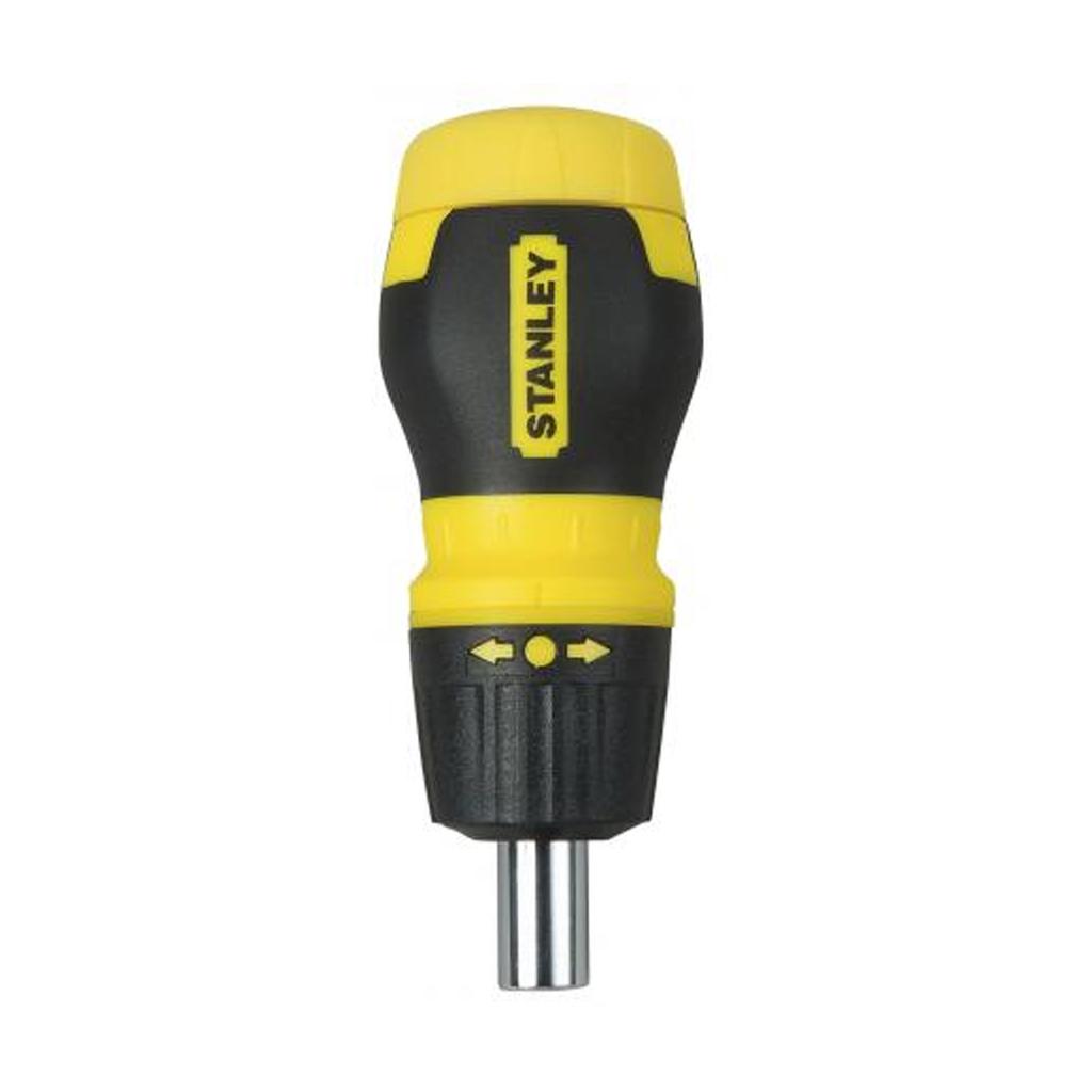 Stanley Multibit ABS Plastic Short Ratchet Screwdriver (Pack of 7)
