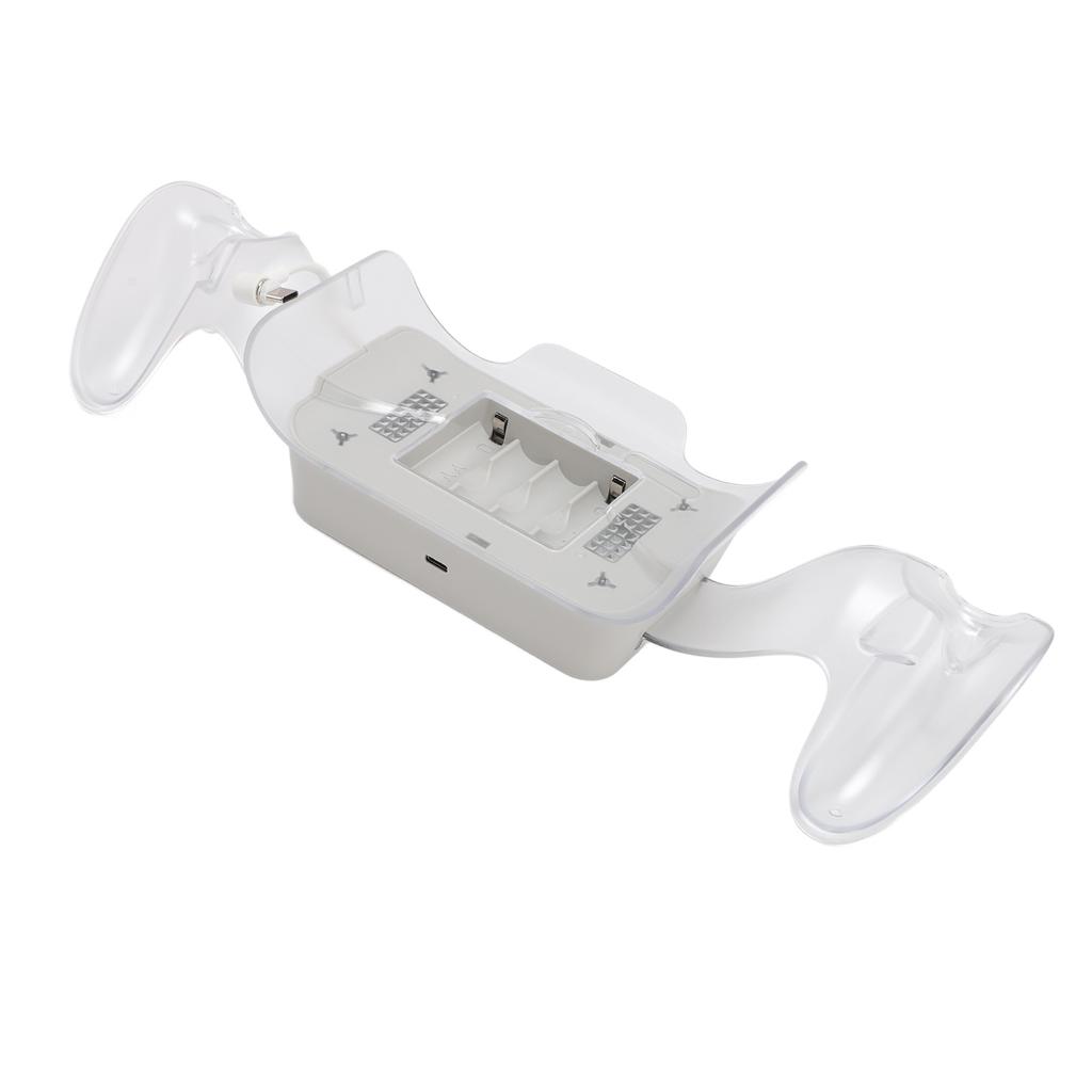 Charging Dock for 3S Magnetic Charging Station for VR Headset Controllers with 2 Rechargeable 2000mA