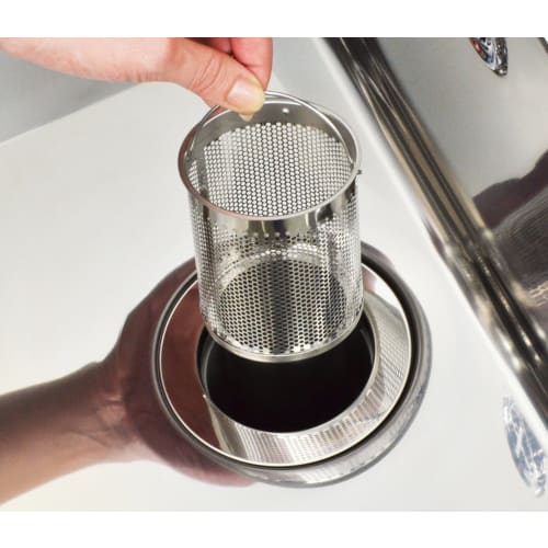 Gaona Sunday Dad Stainless Steel Sink Trash Bin/Drain Trash Receptacle (Stain-Resistant, Rust-Resistant, Hygienic) GA-PB019