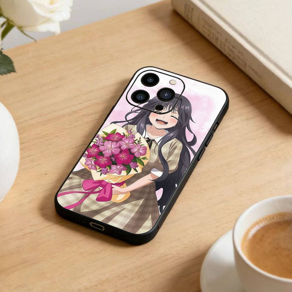 Rintaro Tsumugi K-Kaoruko Waguri Handyhülle Für iPhone 17 16 15 14 13 12 Max Plus Silikon Schwarze Hülle
