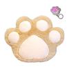 Cat Plush Toy, Cute Paw Cushion, Can Be Handled from the Side, Cat Goods, Storage Pocket, Fluffy Body Pillow, 25 X 32, Comes with Mini Light (Paw