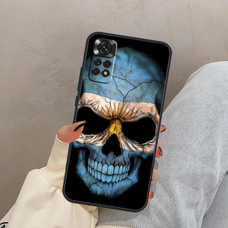Argentina Flag For Xiaomi Redmi Note 13 10 12 11 14 Pro 11S 12S Case Cover For Redmi 15 13C 12C 14C 10C 15C