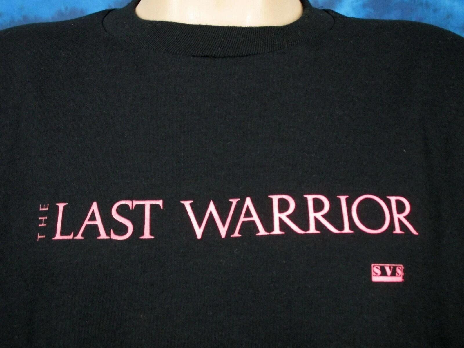 

vintage 80s THE LAST WARRIOR MOVIE T-Shirt LARGE/XL hip hop film single stitch M