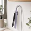 Wall Mounted Hair Styling Tool Holder No Drill Heat Resistant Curling Iron Hair Straightener Storage Rack Bathroom Countertop Organizer