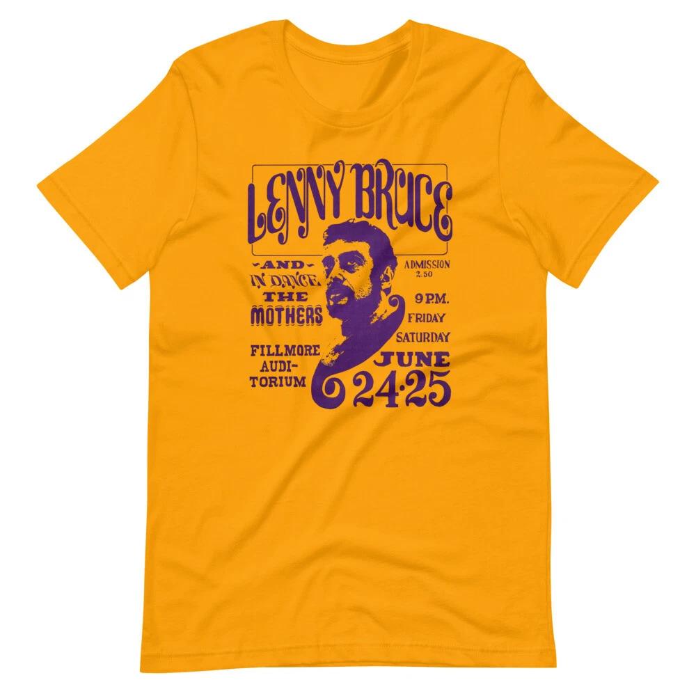 

LENNY BRUCE Poster Style Graphic Tee Shirt Short-Sleeve Unisex 100% Cotton T-shirt Mens Tees Top L