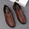 Spring New Casual Men's Leather Shoes Men's Shoes Soft Sole Non-slip and Wear-resistant Business Casual