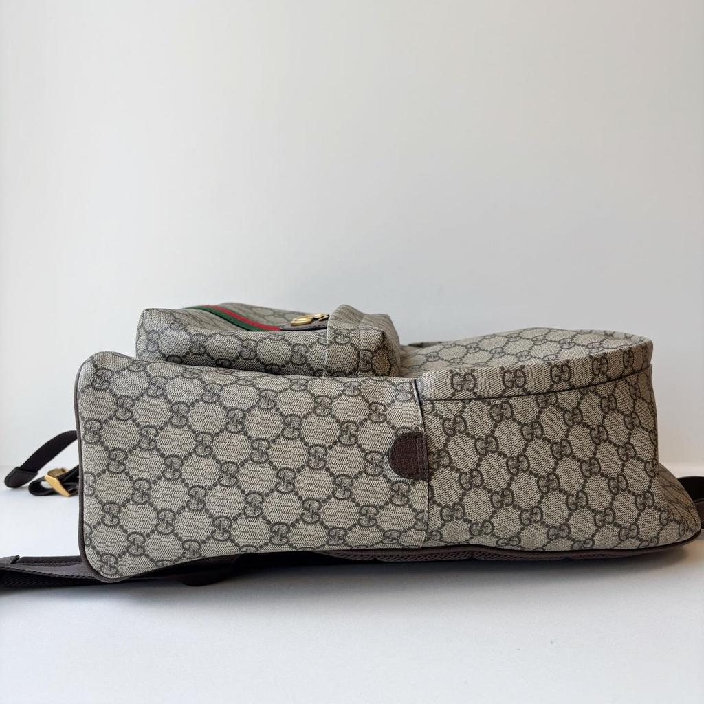 [Pre-Owned] Ophidia Gold-Toned Accessories Coated Fabric Medium Backpack - Very Good #1HOPP6V