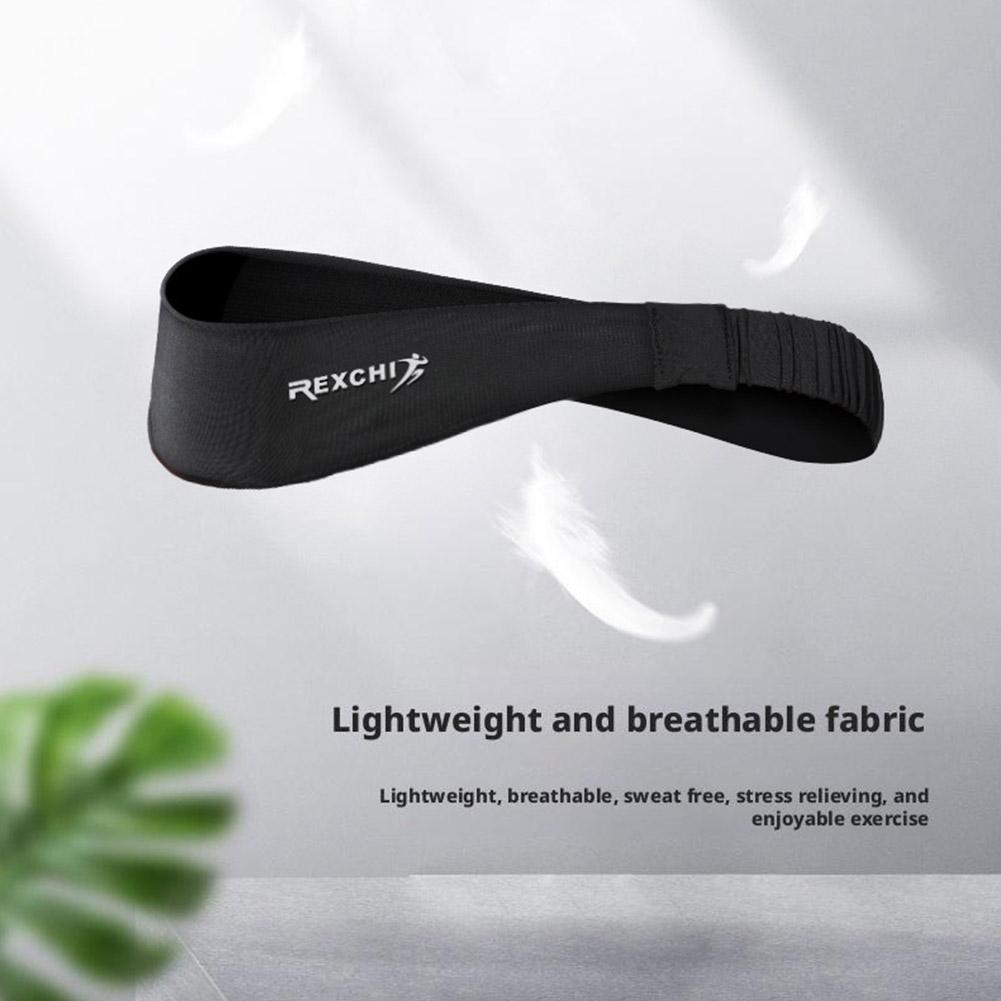 Sports Headband Sweatband Men's Ice Silk Breathable Basketball Running Outdoor Cycling Hair Fit D8E3