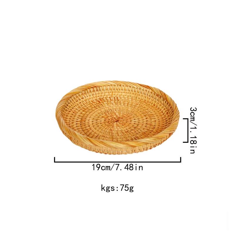 Hand-Woven Rattan Storage Basket