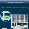 Monk & Cockatiel Double-Layer Extra-Large Budgie Villa Cage with Anti-Splatter Design