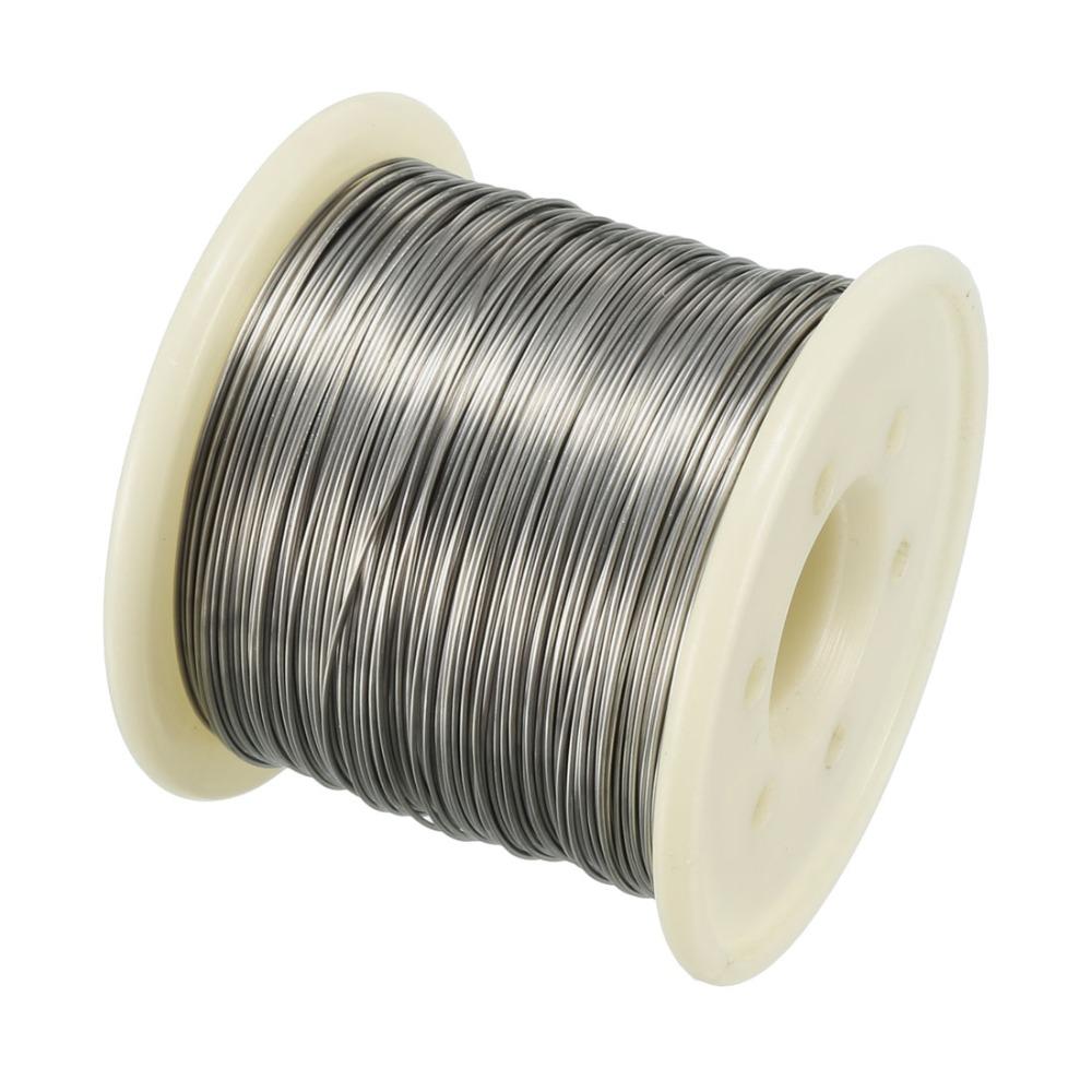 

Uxcell 1pcs 20/50/100m Heating Resistor Wire Nichrome 0.8mm AWG20/21/22/24/27/28/30 Gauge Resistance Wires for Heating Elements 24 AWG