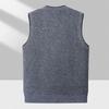 Men's Sweater Vest Casual Sleeveless Knit Jackets Men Fashion Plaid V-neck Cardigans Man Clothes Knitted Waistcoat